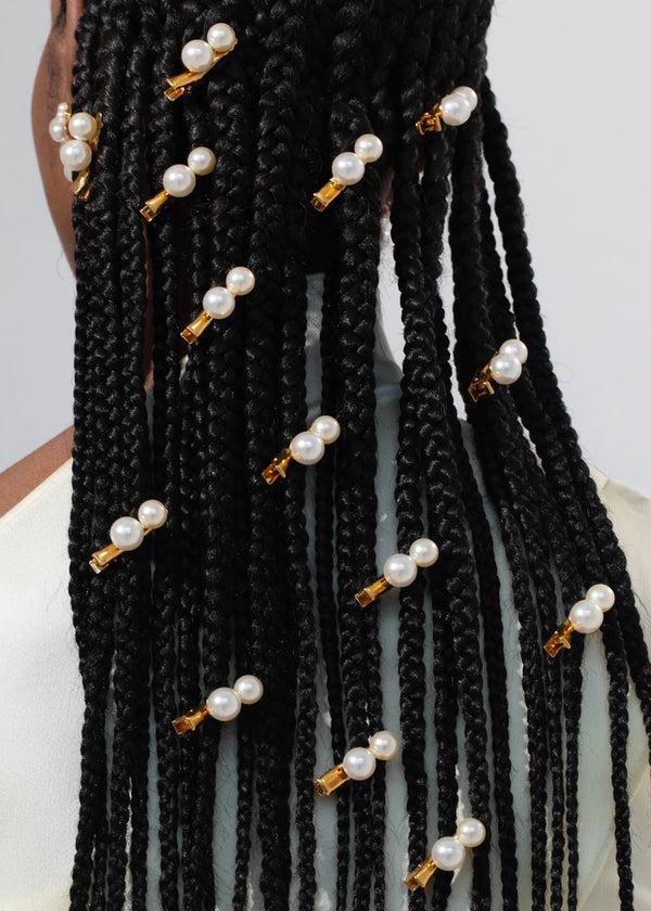 Jennifer Behr Gretel Hair Clips Pearl