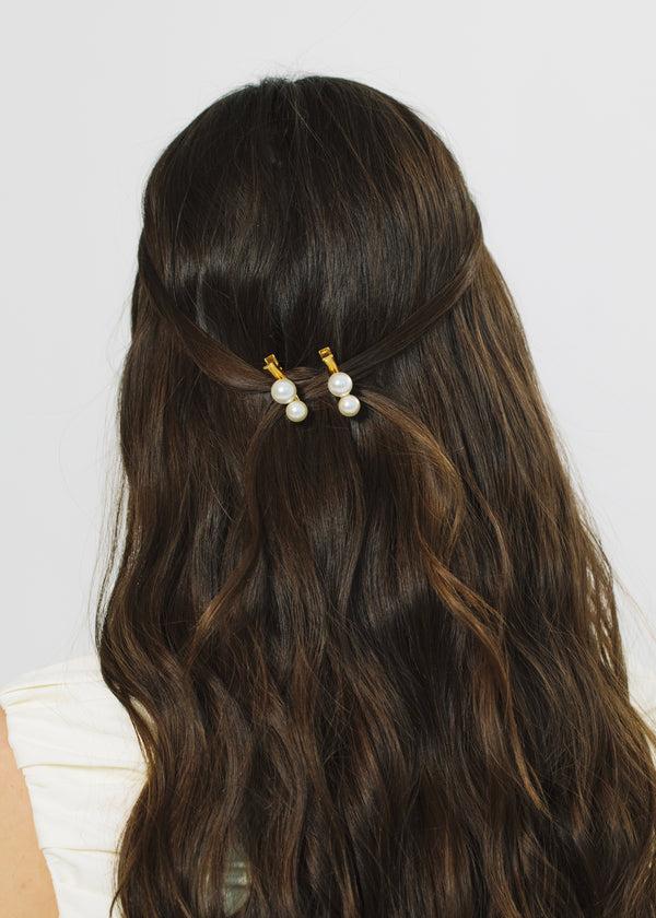 Jennifer Behr Gretel Hair Clips Pearl