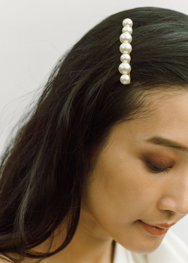 Jennifer Behr Gretel Pearl Barrette Gold