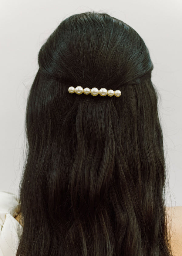 Jennifer Behr Gretel Pearl Barrette Gold