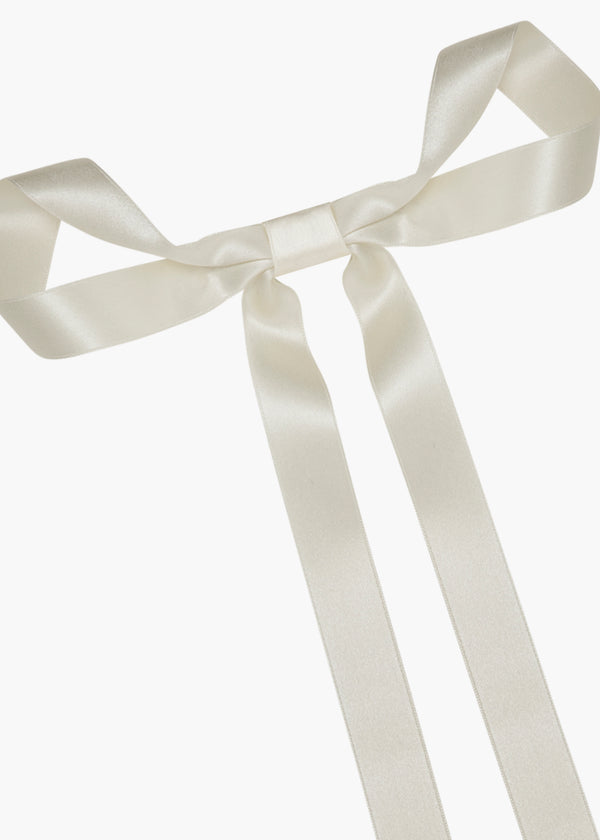 Jennifer Behr Gretta Bow Barrette Cream