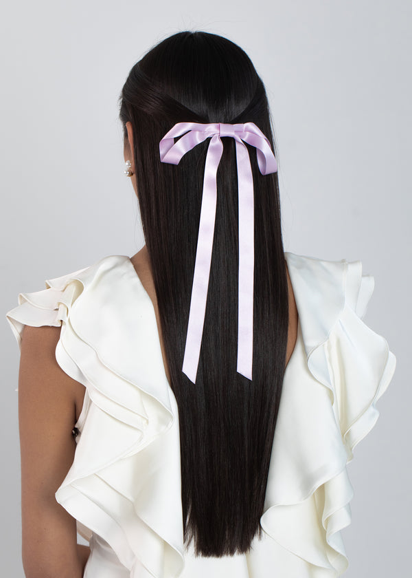 Jennifer Behr Gretta Bow Barrette Lilac