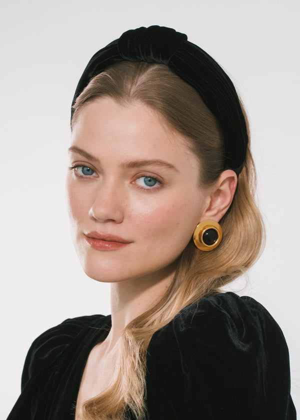 Jennifer Behr Helene Headband Black