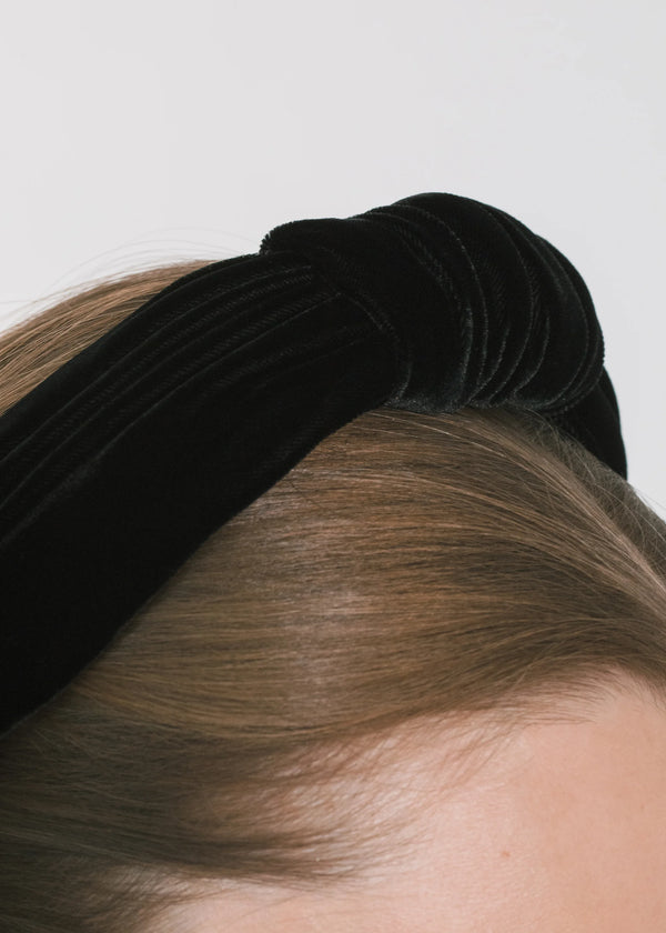 Jennifer Behr Helene Headband Black