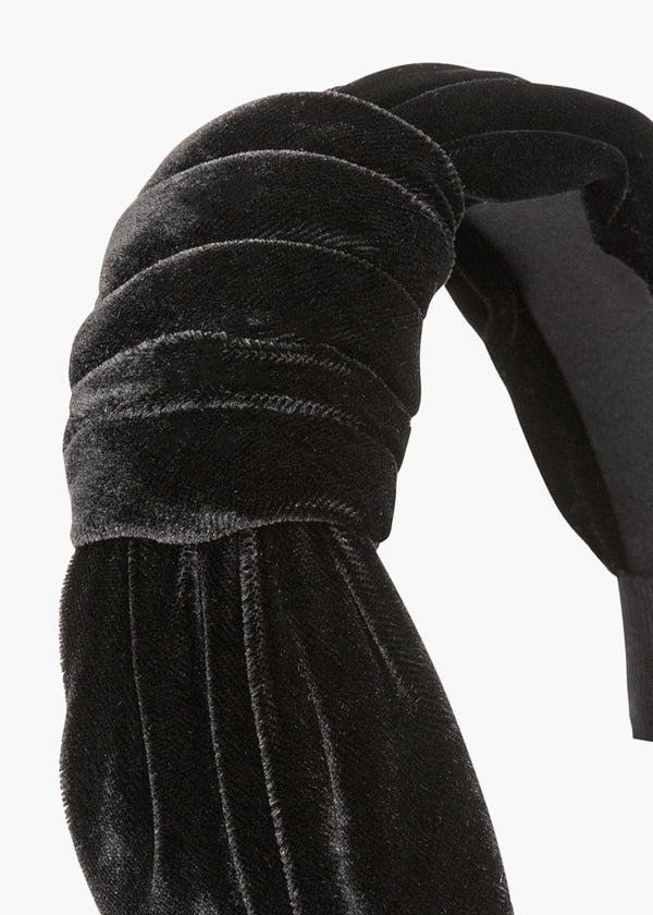 Jennifer Behr Helene Headband Black