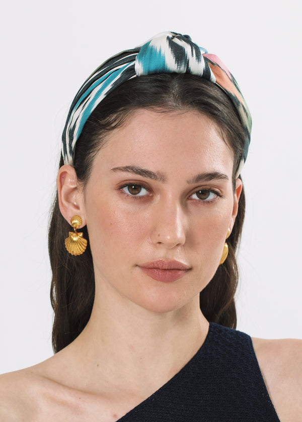 Jennifer Behr Ikat Samaya Headband Biscayne