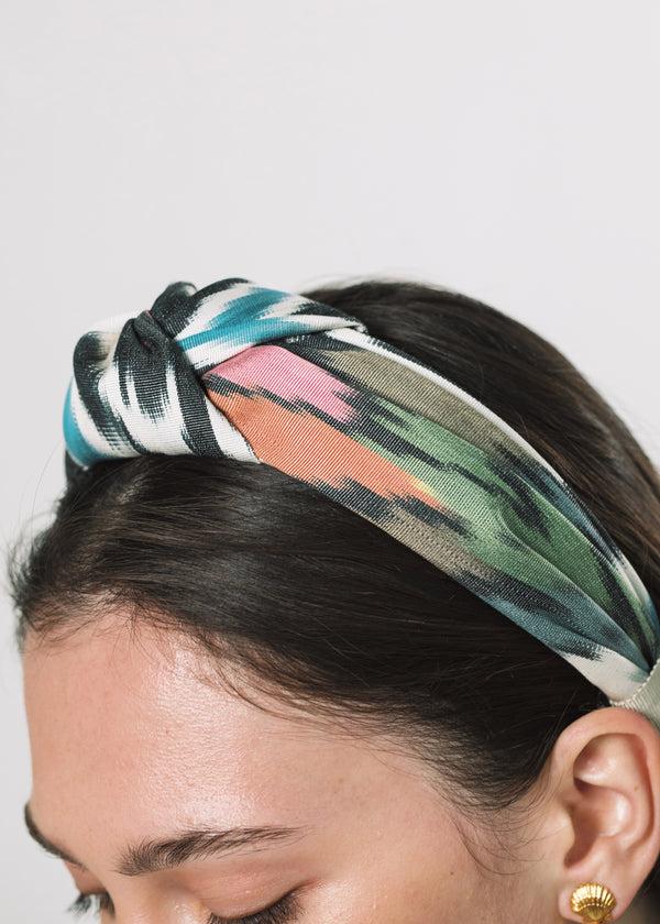 Jennifer Behr Ikat Samaya Headband Biscayne