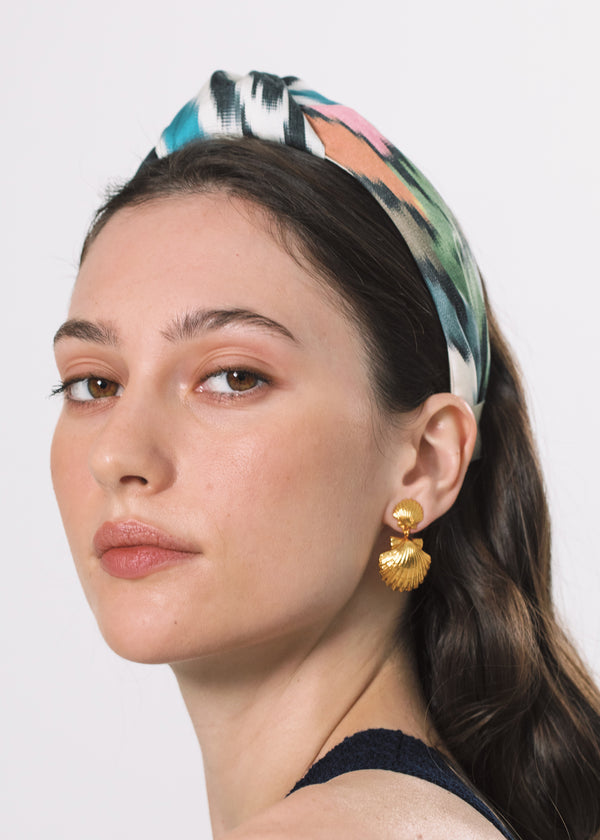 Jennifer Behr Ikat Samaya Headband Biscayne