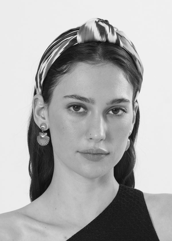 Jennifer Behr Ikat Samaya Headband Juniper