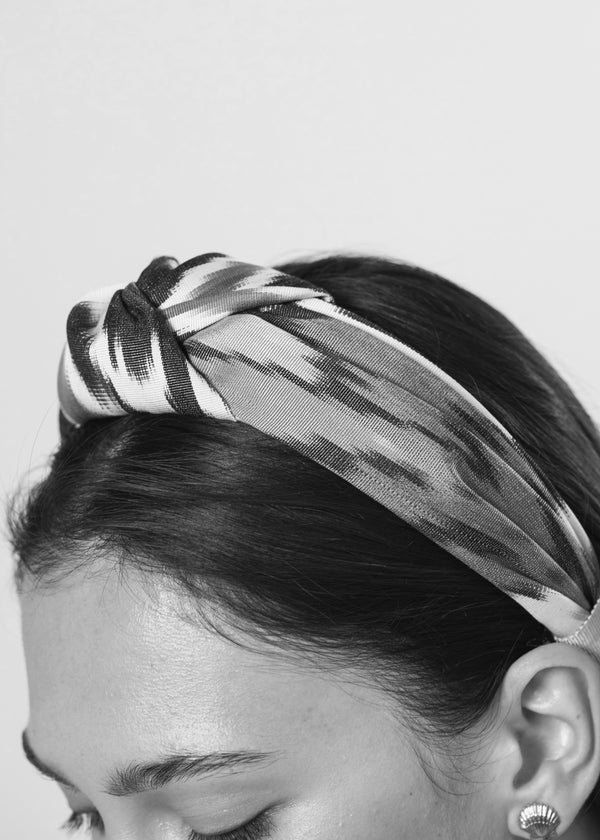 Jennifer Behr Ikat Samaya Headband Juniper