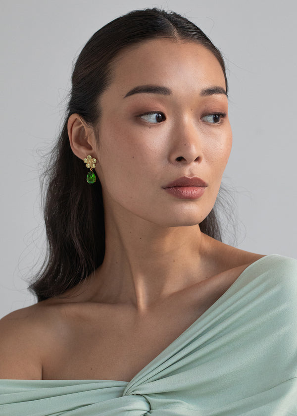 Jennifer Behr Janna Earrings Fern