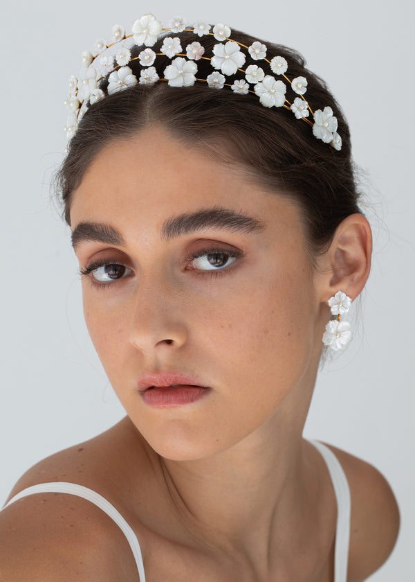 Jennifer Behr Jenette Crown Mother Of Pearl