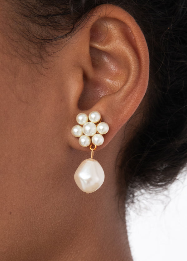Jennifer Behr Josie Earrings Pearl