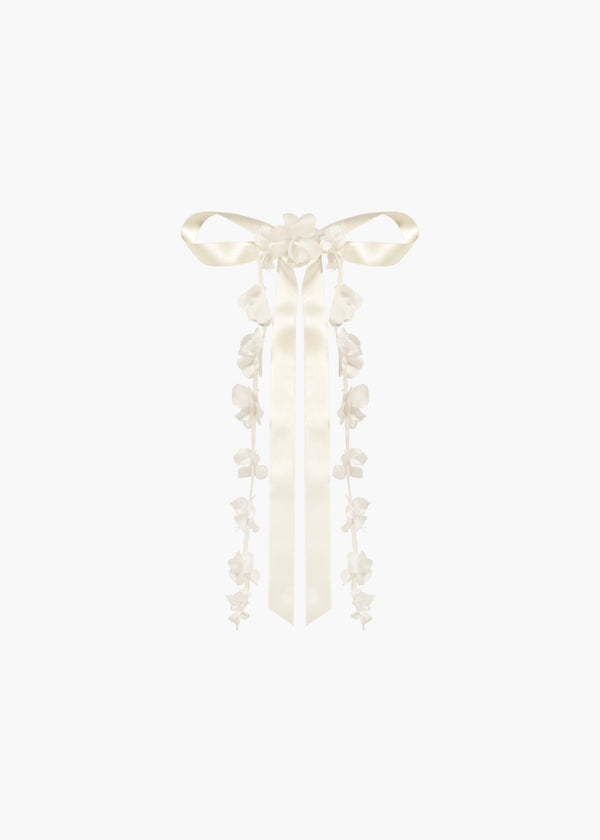 jennifer behr Juliet Bow Barrette Cream