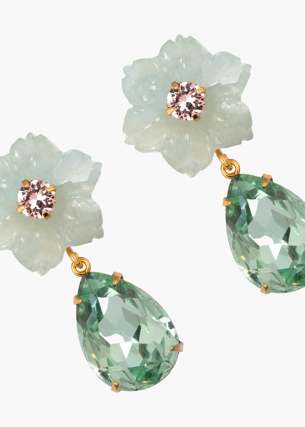 Jennifer Behr Juna Earrings Aquamarine