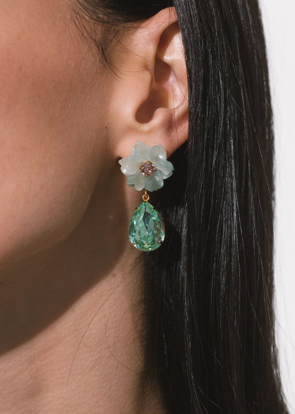 Jennifer Behr Juna Earrings Aquamarine