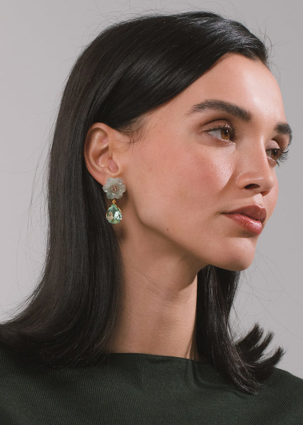 Jennifer Behr Juna Earrings Aquamarine