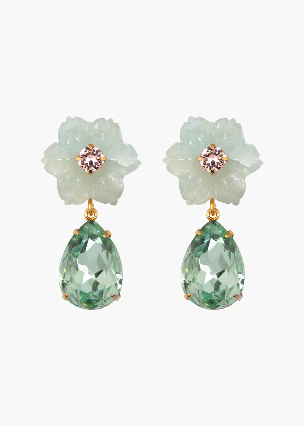 jennifer behr Juna Earrings Aquamarine