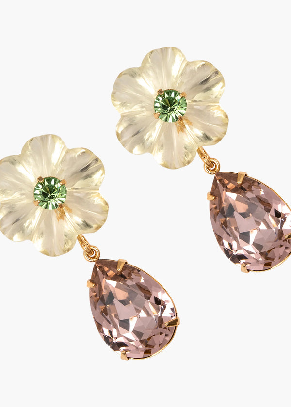 Jennifer Behr Juna Earrings Lemon Quartz