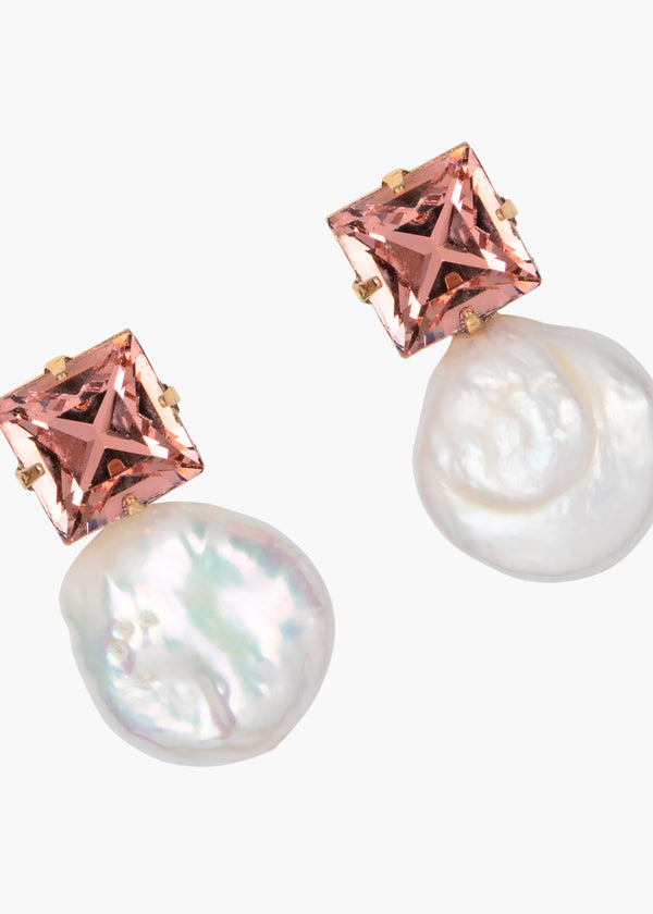 Jennifer Behr Junia Earrings Peach