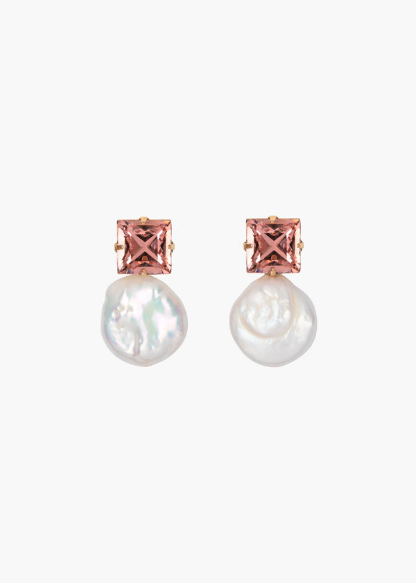 jennifer behr Junia Earrings Peach