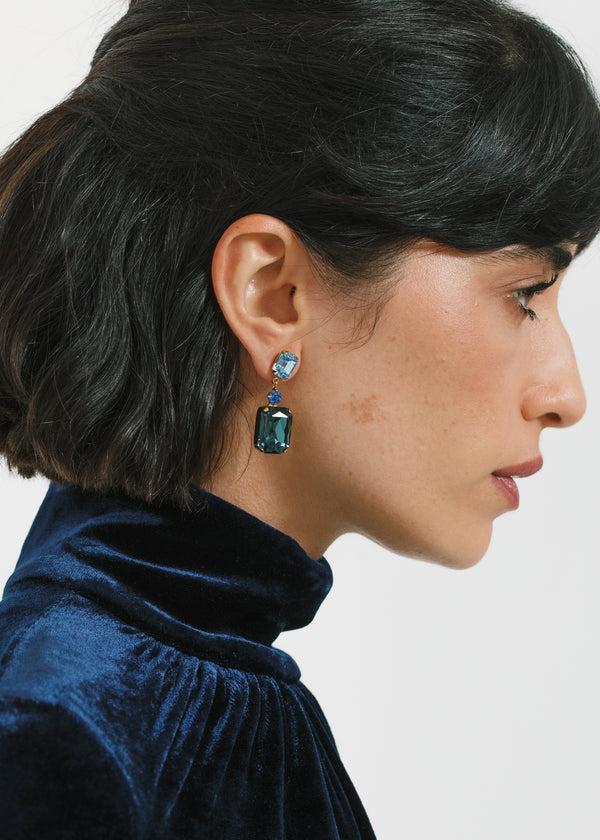 Jennifer Behr Justine Earrings Sapphire