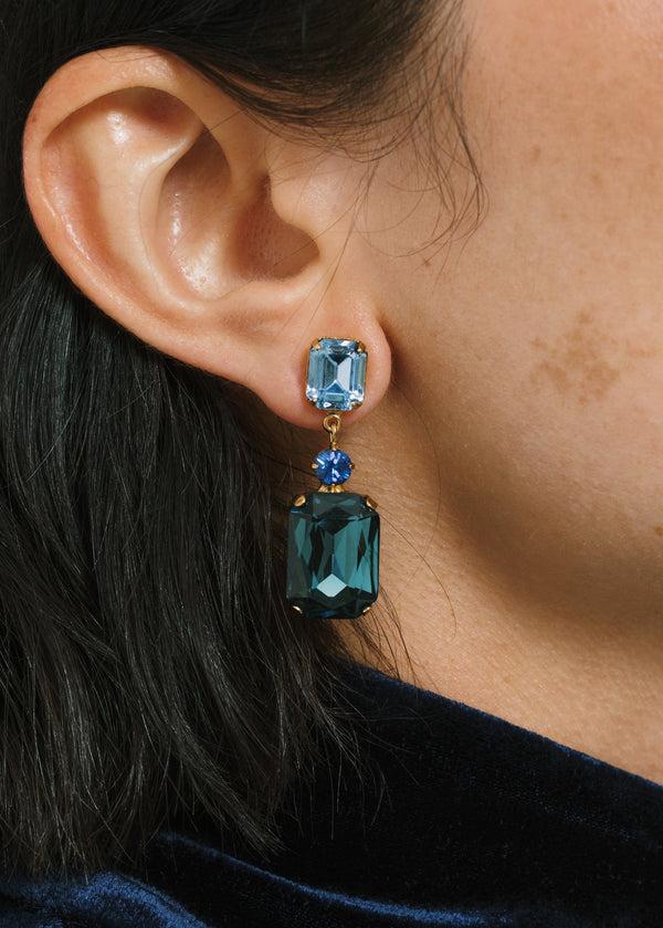 Jennifer Behr Justine Earrings Sapphire