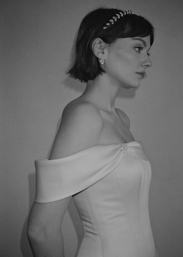 Jennifer Behr Kaide Earrings Crystal Pearl