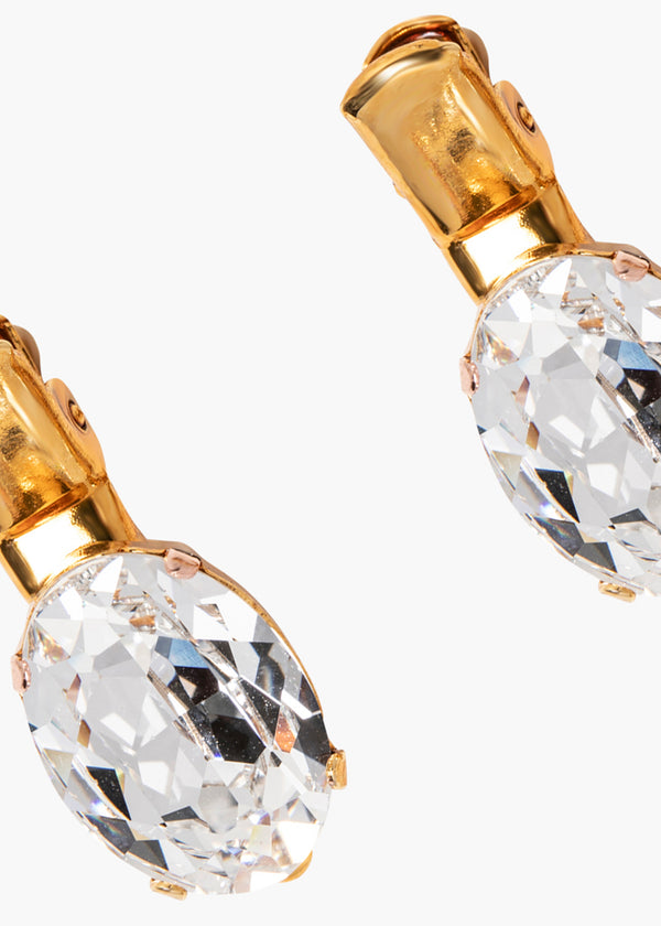 Jennifer Behr Kara Hair Clips Crystal Antique Gold