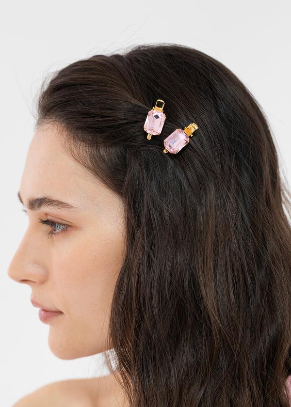 Jennifer Behr Kara Hair Clips Rose