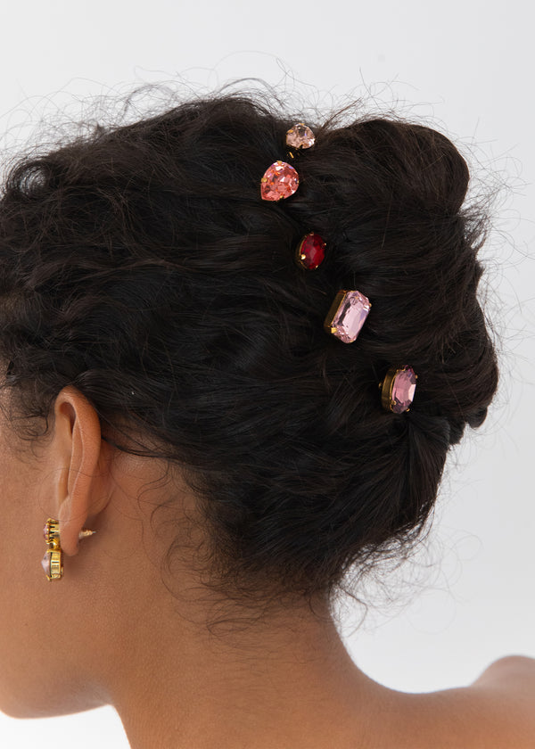 Jennifer Behr Karina Bobby Pin Set Rose