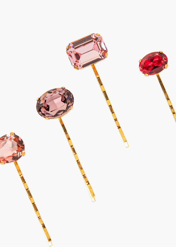 Jennifer Behr Karina Bobby Pin Set Rose