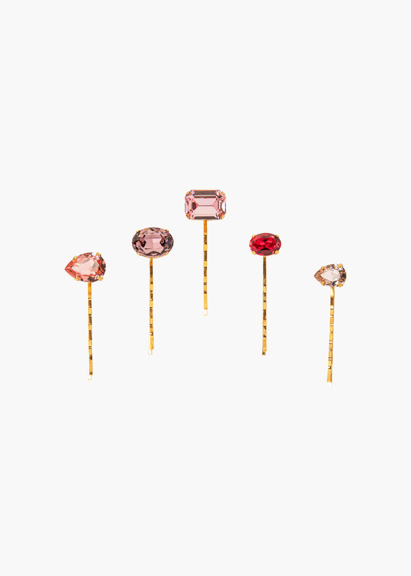 jennifer behr Karina Bobby Pin Set Rose