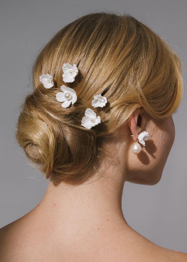 Jennifer Behr Karissa Bobby Pin Set Cream