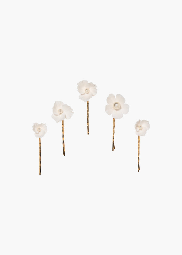 jennifer behr Karissa Bobby Pin Set Cream