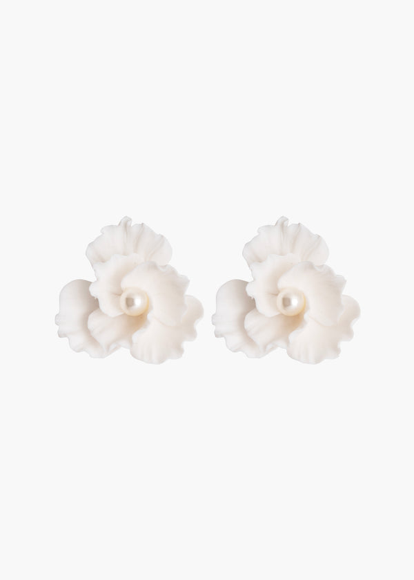 jennifer behr Karissa Earrings Cream
