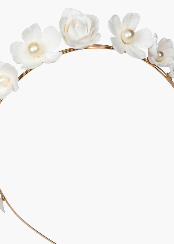 Jennifer Behr Karissa Headband Cream