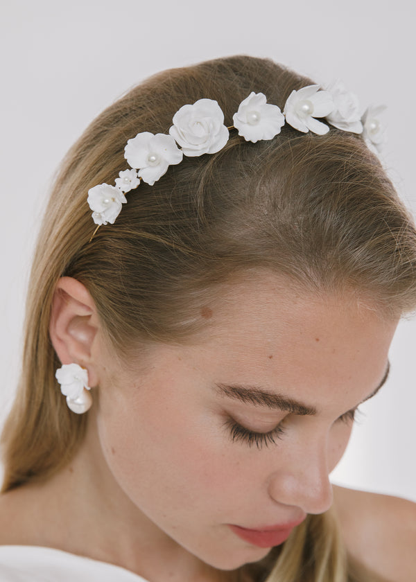 Jennifer Behr Karissa Headband Cream