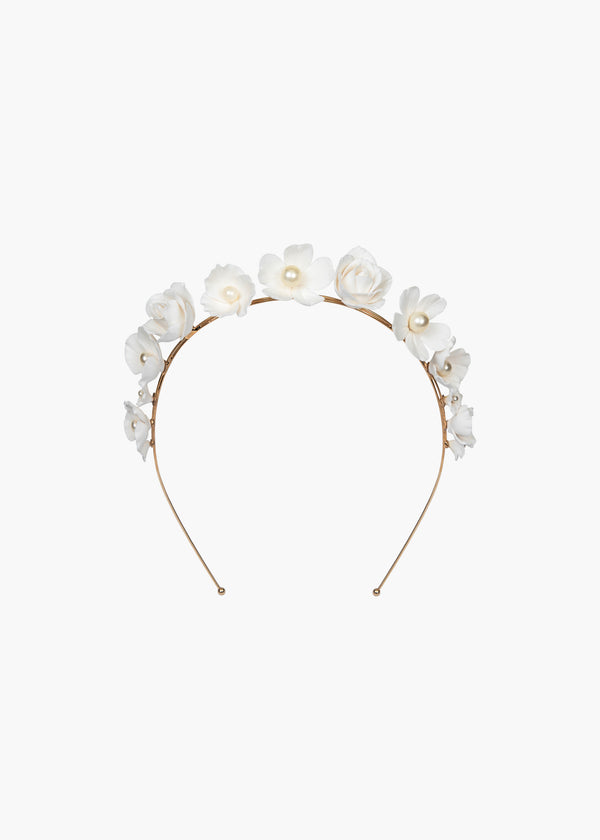 jennifer behr Karissa Headband Cream