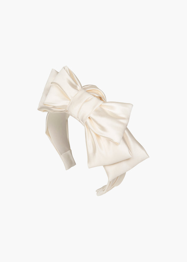 jennifer behr Karmen Bow Headband Cream
