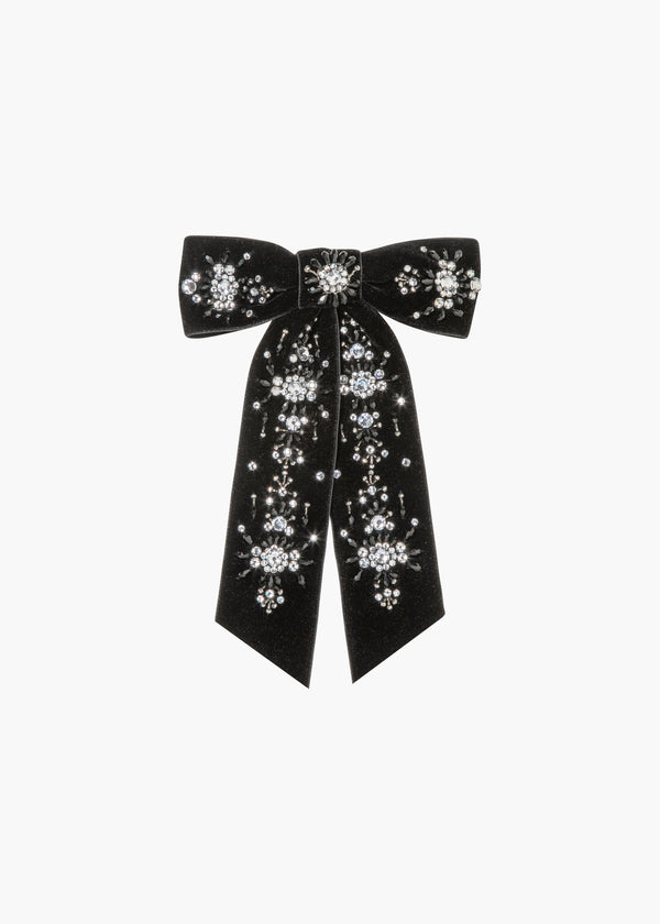 jennifer behr Kassia Bow Barrette Jet