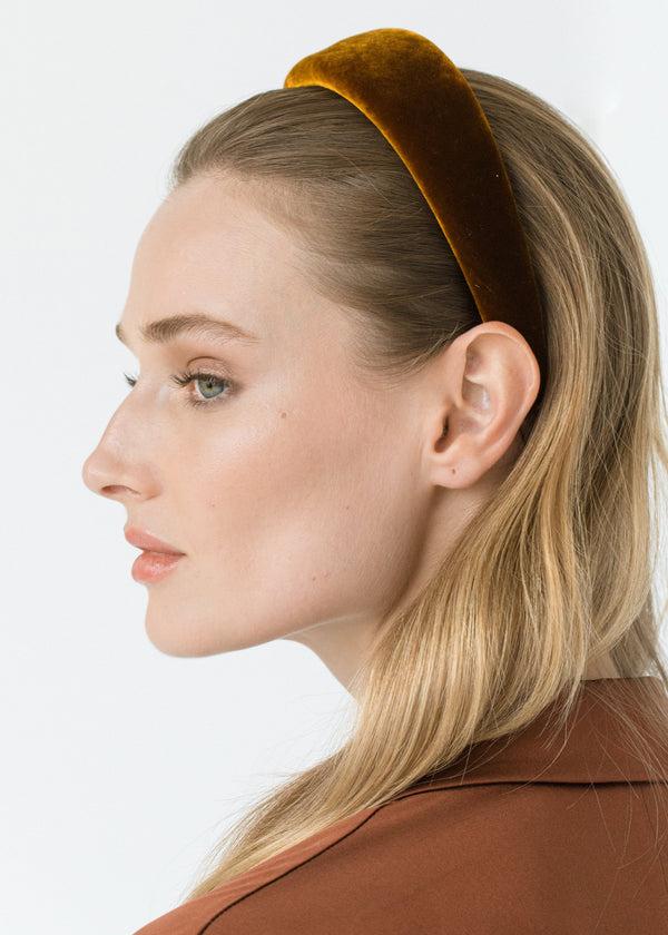 Jennifer Behr Kate Headband In Velvet Topaz