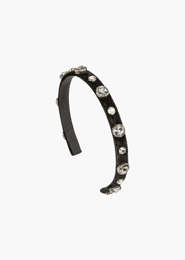 jennifer behr Kendall Headband Black Diamond