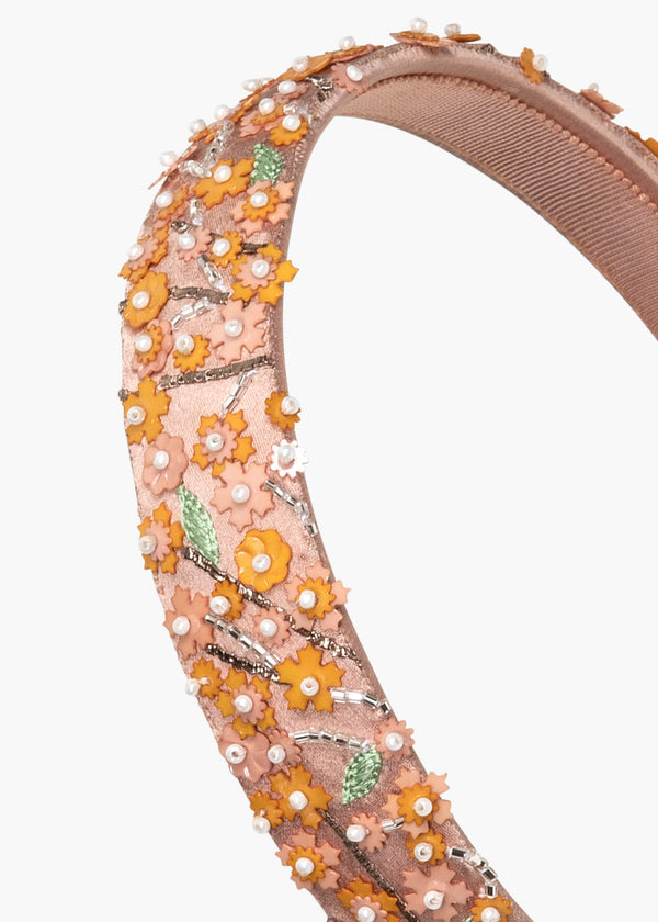 Jennifer Behr Kiera Headband Almond
