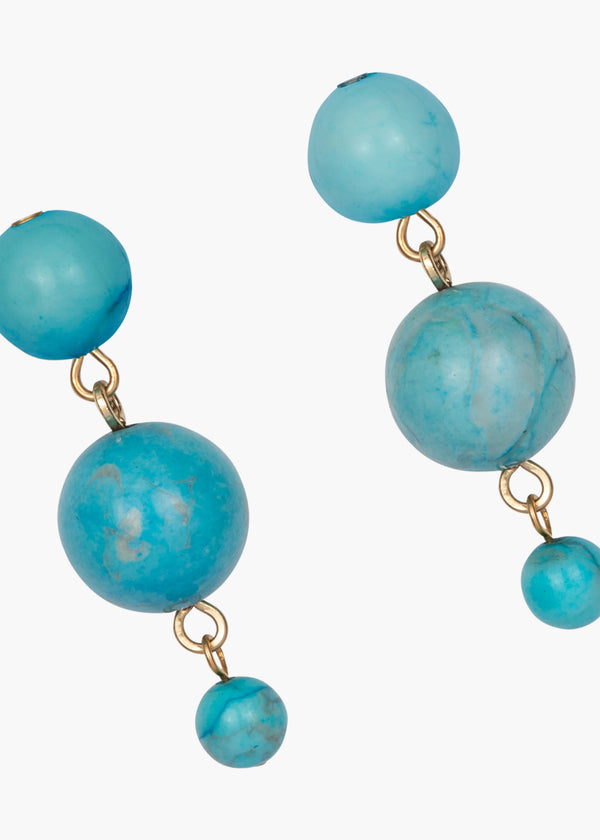 Jennifer Behr Kortina Earrings Turquoise