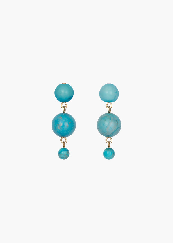 jennifer behr Kortina Earrings Turquoise