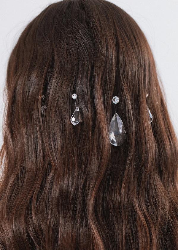 Jennifer Behr Krystelle Hair Magnet Set Crystal