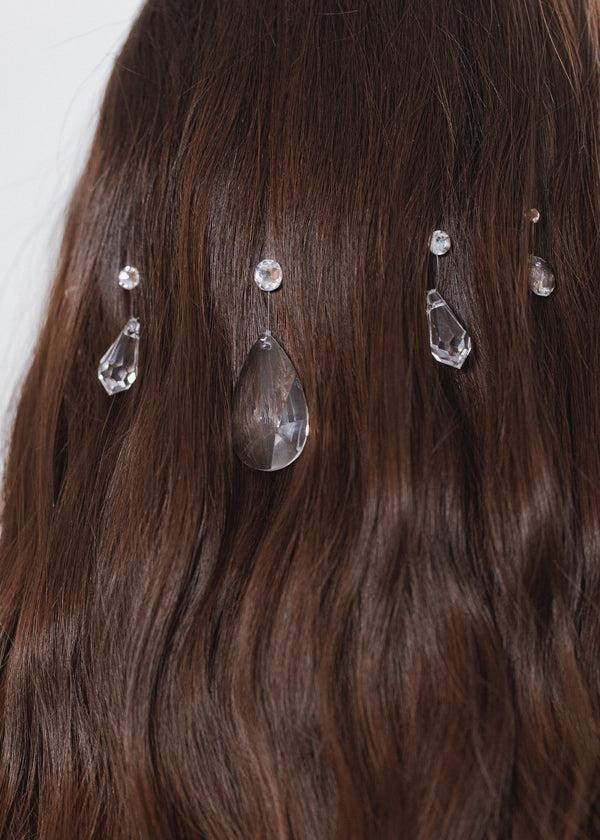 Jennifer Behr Krystelle Hair Magnet Set Crystal