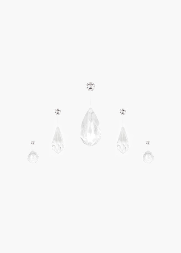 jennifer behr Krystelle Hair Magnet Set Crystal