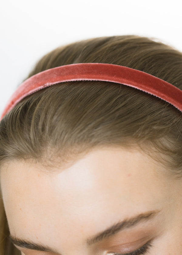 Jennifer Behr Lacey Headband Antique Rose